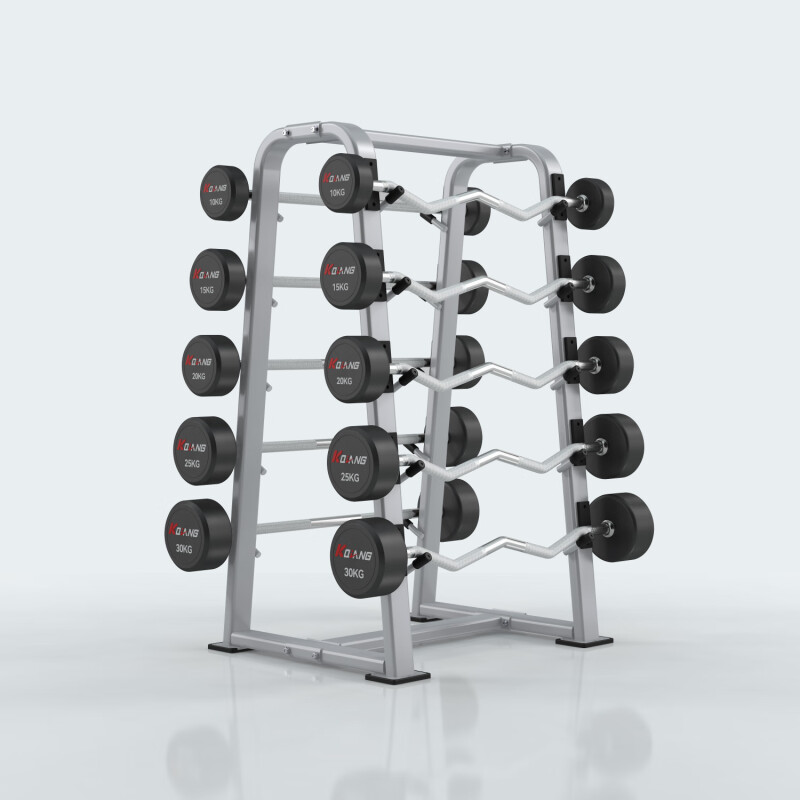 金年会固定杠铃套装1.2M直杆曲杆套装PEV杠铃健身房专用