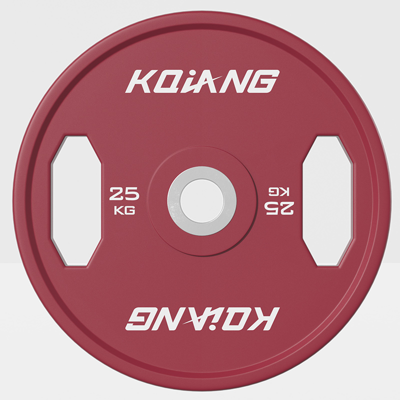 金年会CPU彩色橡胶环保无味杠铃片举重力量举杠铃举重片 25kg