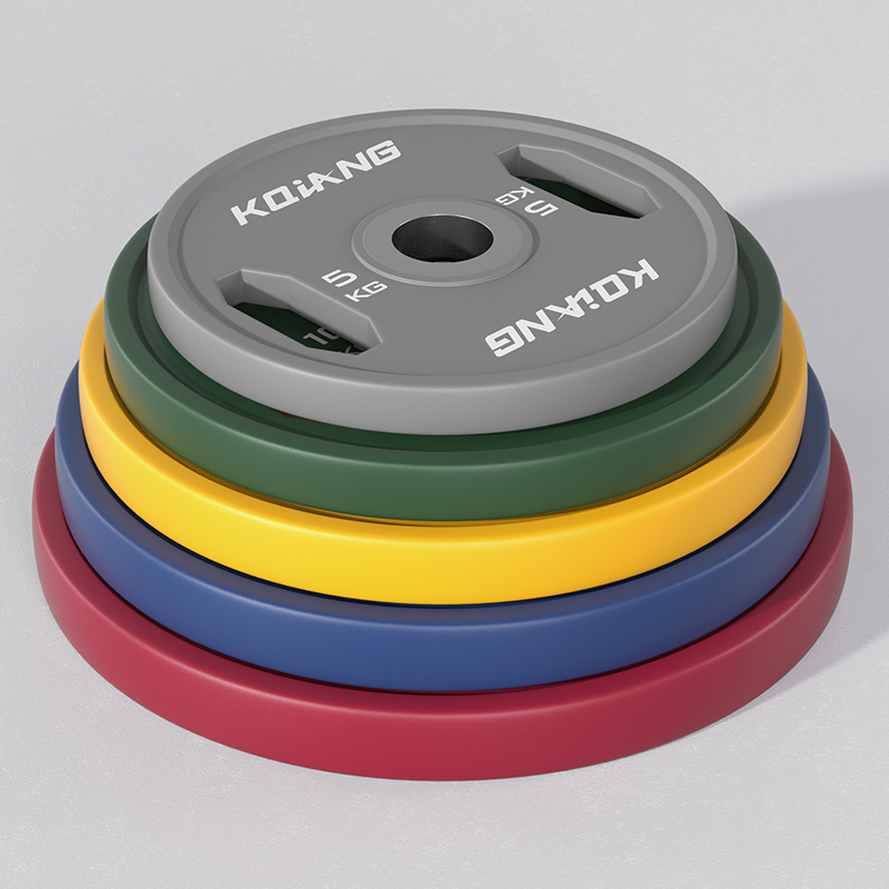金年会CPU彩色橡胶环保无味杠铃片举重力量举杠铃举重片 100kg （5-20KG各两片）套装