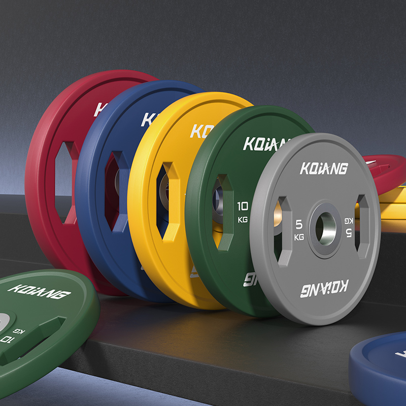 金年会CPU彩色橡胶环保无味杠铃片举重力量举杠铃举重片 150kg （5-25KG各两片）套装